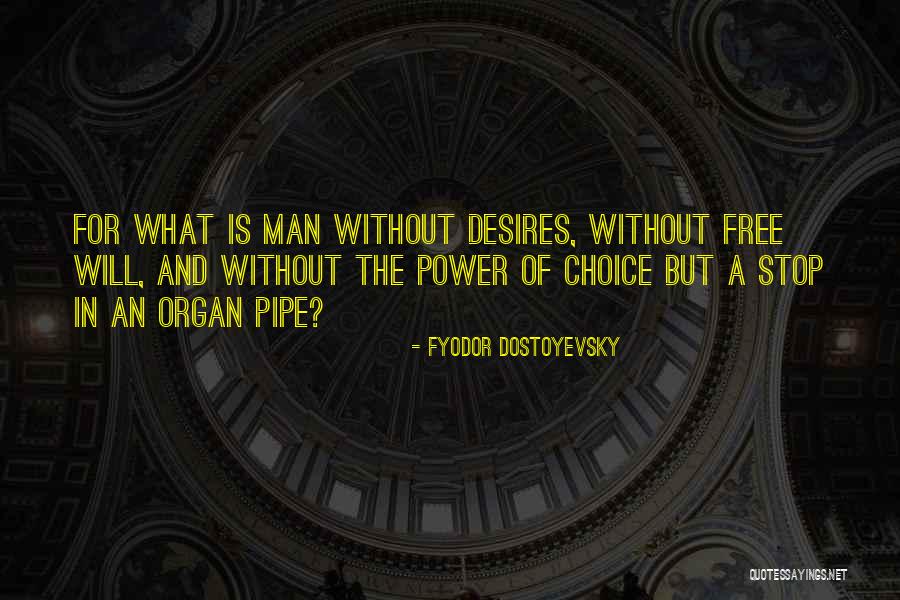 Choice And Power Quotes By Fyodor Dostoyevsky