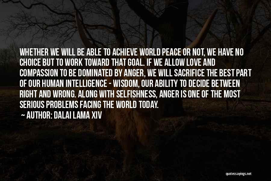 Choice And Sacrifice Quotes By Dalai Lama XIV