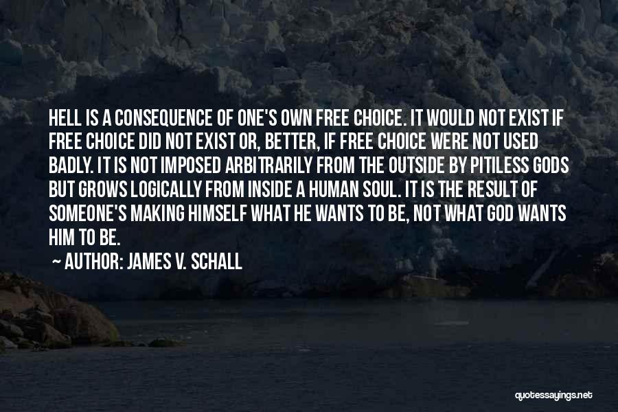 Choice Consequence Quotes By James V. Schall