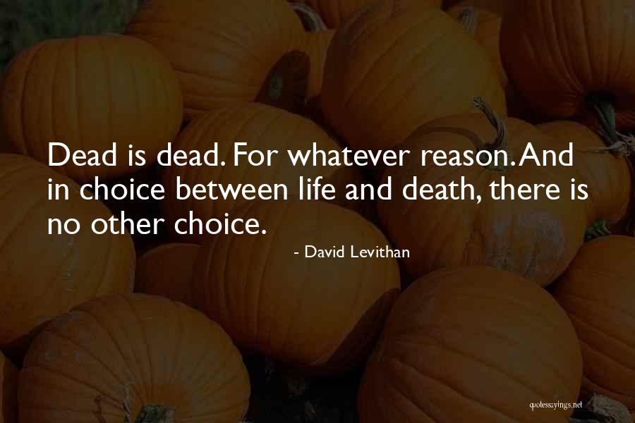 Choice Life Quotes By David Levithan Choice Life Quotes By David Levithan