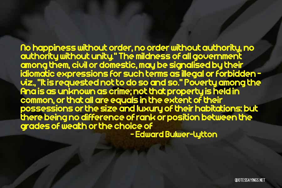 Choice Of Happiness Quotes By Edward Bulwer-Lytton