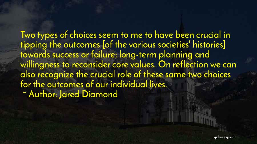 Choices And Success Quotes By Jared Diamond