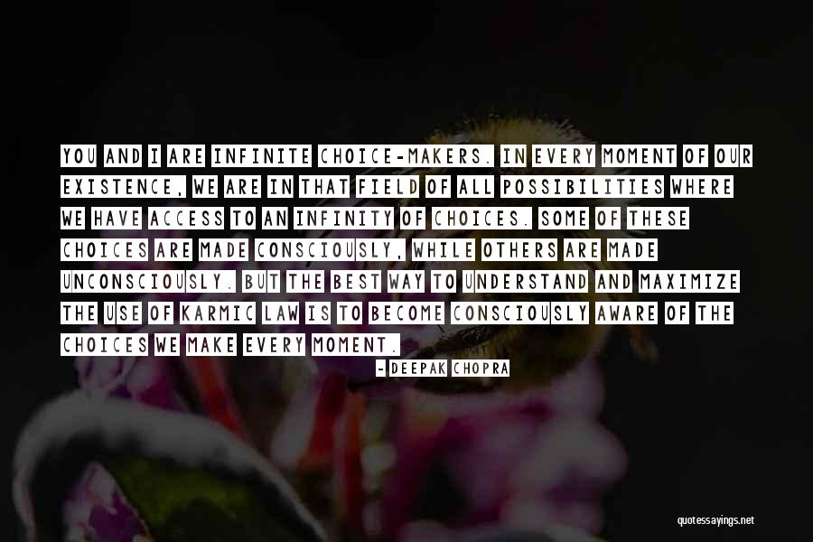 Choices That We Make Quotes By Deepak Chopra Choices That We Make Quotes By Deepak Chopra