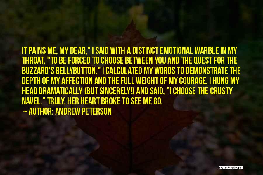 Choose Between Head And Heart Quotes By Andrew Peterson