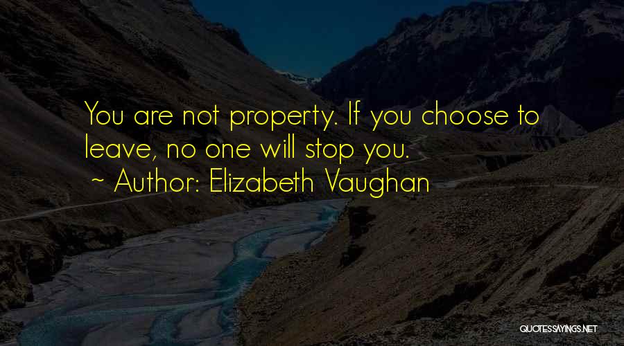 Choose Me Or Leave Me Quotes By Elizabeth Vaughan