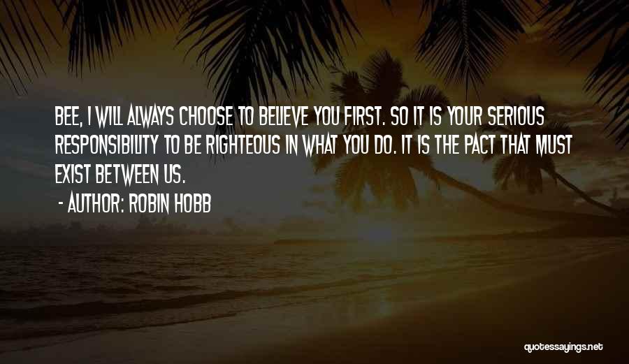 Choose To Believe Quotes By Robin Hobb