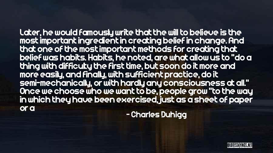 Choose To Change Quotes By Charles Duhigg