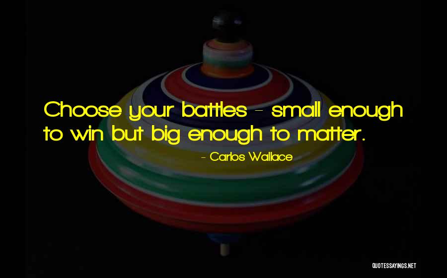 Choose To Matter Quotes By Carlos Wallace