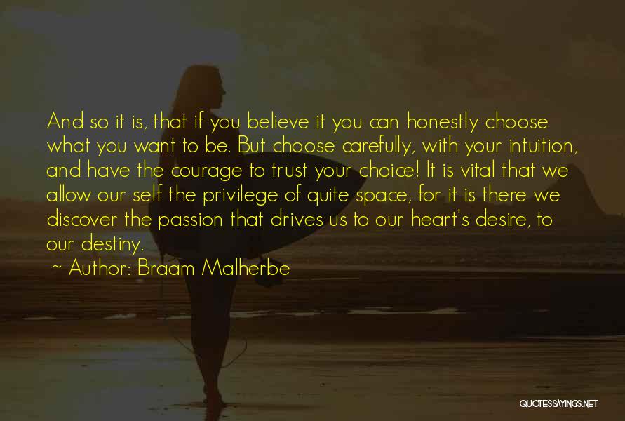 Choose To Trust Quotes By Braam Malherbe