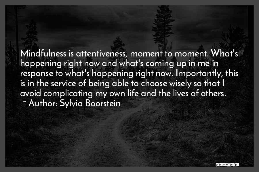 Choose Wisely Quotes By Sylvia Boorstein