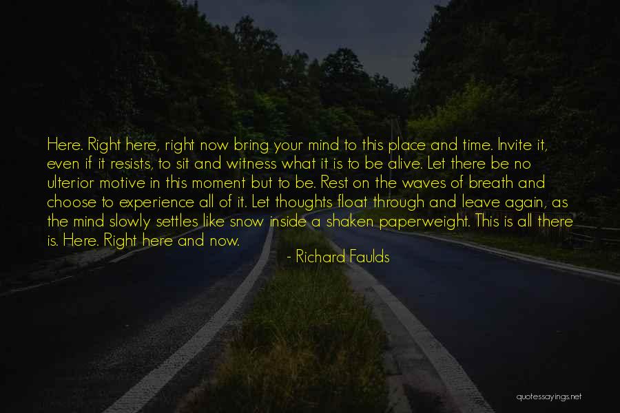 Choose Your Thoughts Quotes By Richard Faulds