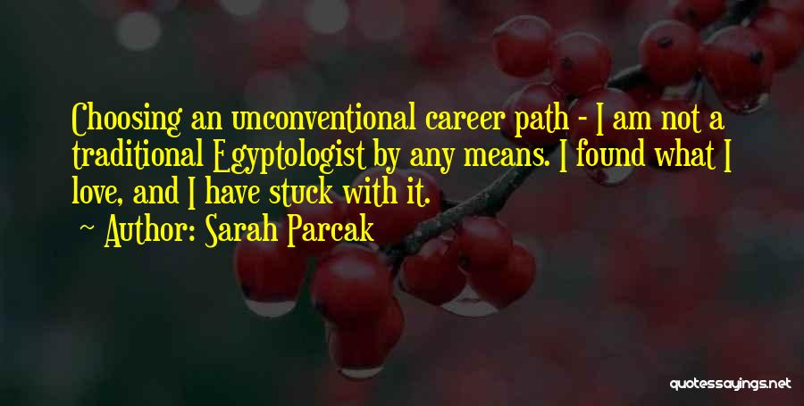 Choosing Career Path Quotes By Sarah Parcak