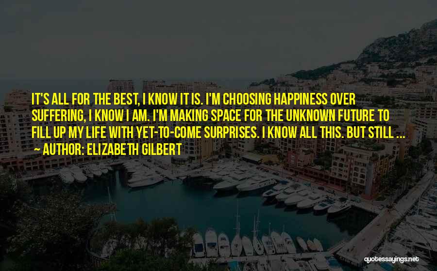 Choosing Happiness Quotes By Elizabeth Gilbert