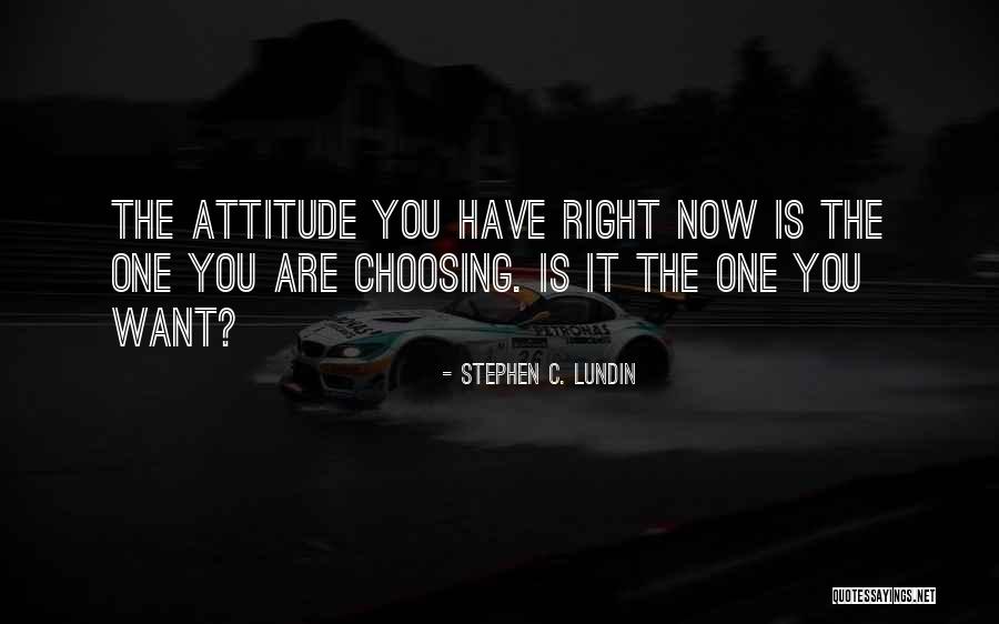 Choosing The Right Thing Quotes By Stephen C. Lundin