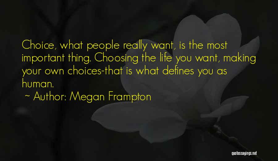 Choosing What's Important Quotes By Megan Frampton