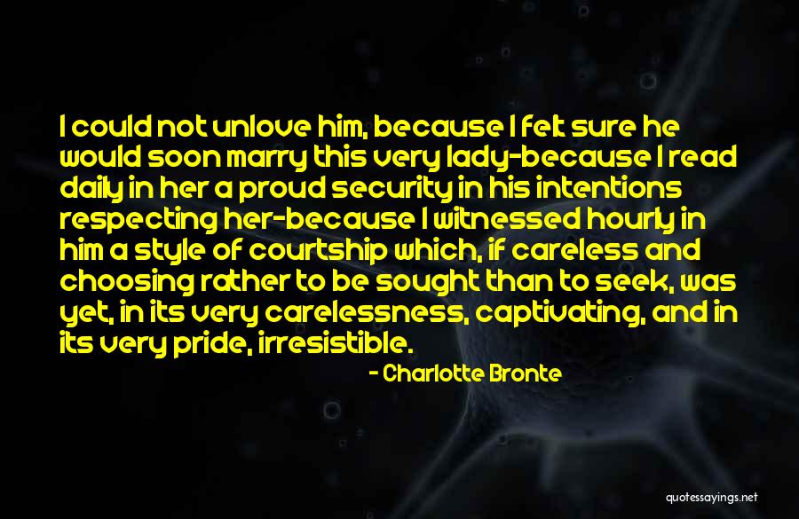 Choosing Who To Marry Quotes By Charlotte Bronte