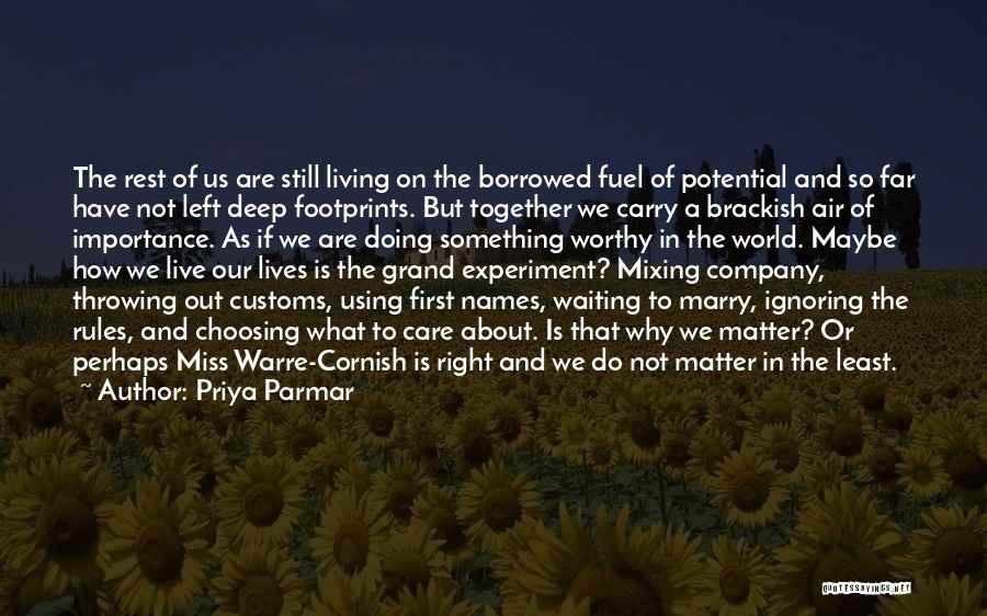 Choosing Who To Marry Quotes By Priya Parmar