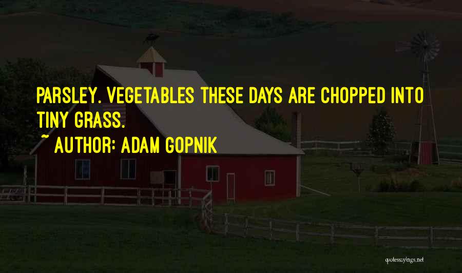 Chopped Quotes By Adam Gopnik