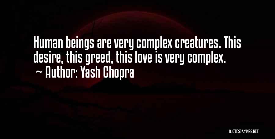 Chopra Love Quotes By Yash Chopra