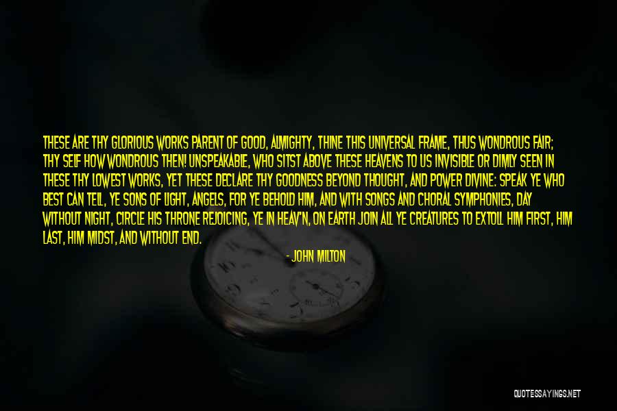 Choral Quotes By John Milton Choral Quotes By John Milton