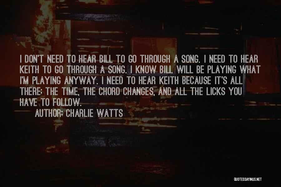 Chord Quotes By Charlie Watts