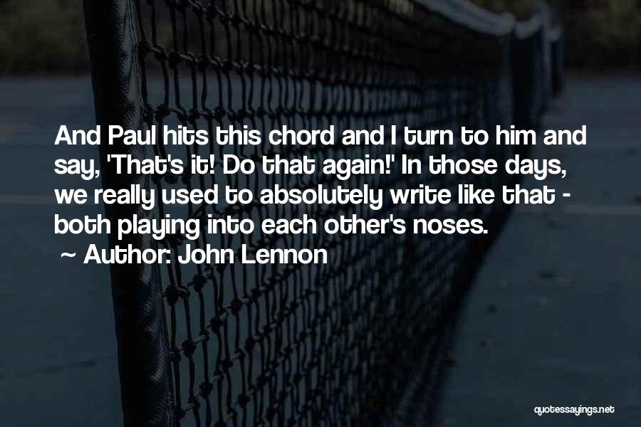 Chord Quotes By John Lennon