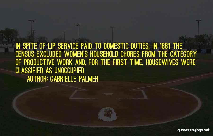 Chores Quotes By Gabrielle Palmer