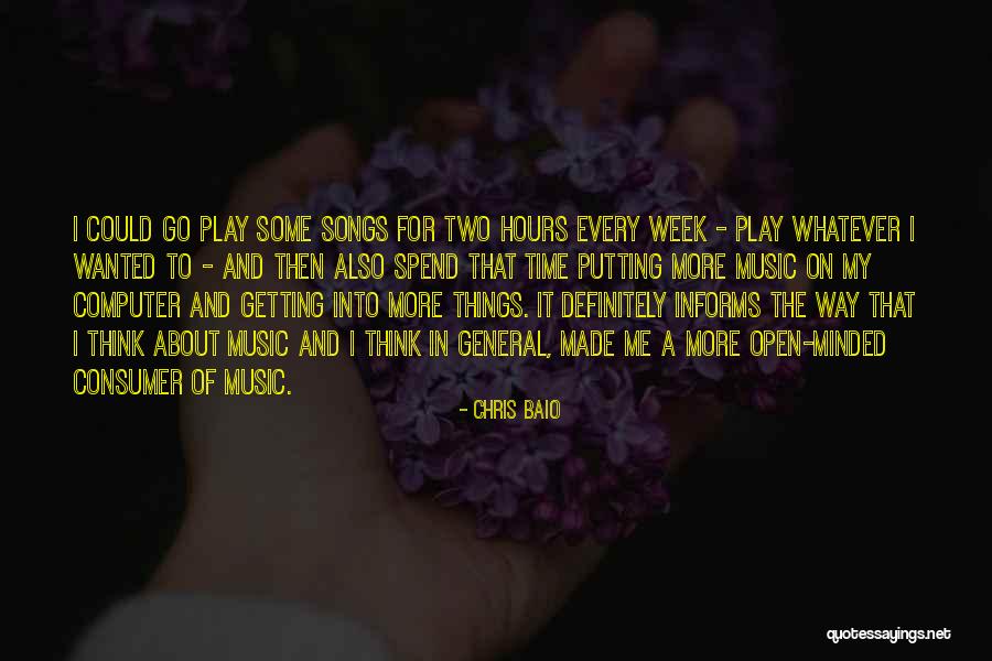 Chris Baio Quotes 377719 Chris Baio Quotes 377719