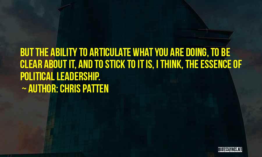 Chris Patten Quotes 959609