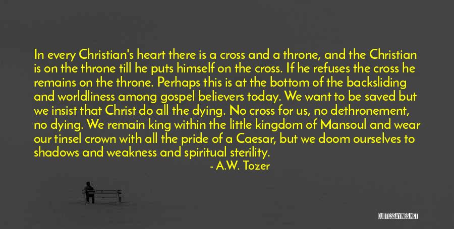 Christ Dying For Us Quotes By A.W. Tozer Christ Dying For Us Quotes By A.W. Tozer