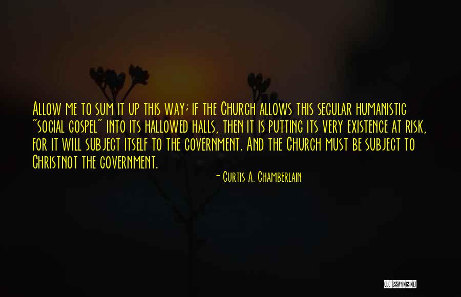 Christ Quotes By Curtis A. Chamberlain