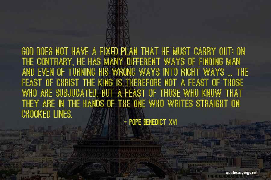 Christ The King Feast Quotes By Pope Benedict XVI