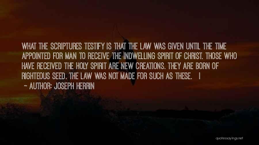 Christ Was Born Quotes By Joseph Herrin