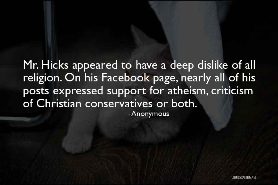 Christian Atheism Quotes By Anonymous Christian Atheism Quotes By Anonymous