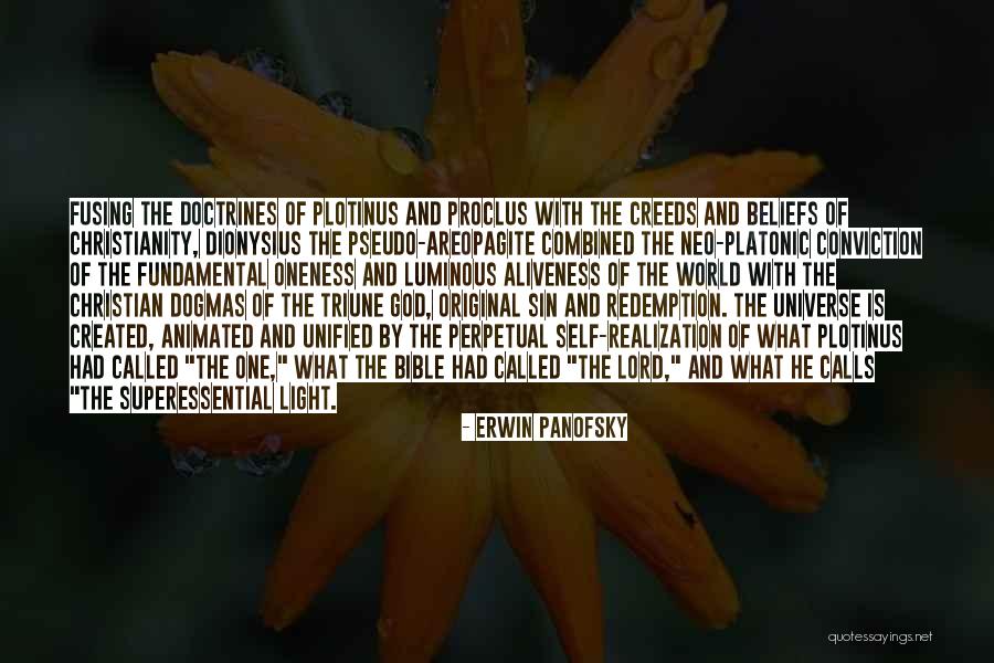 Christian Beliefs Quotes By Erwin Panofsky