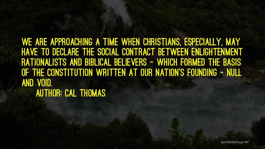 Christian Believers Quotes By Cal Thomas