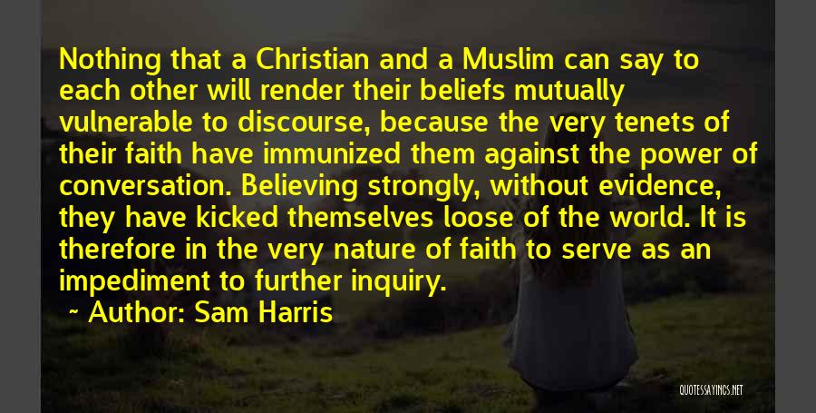 Christian Believing Quotes By Sam Harris