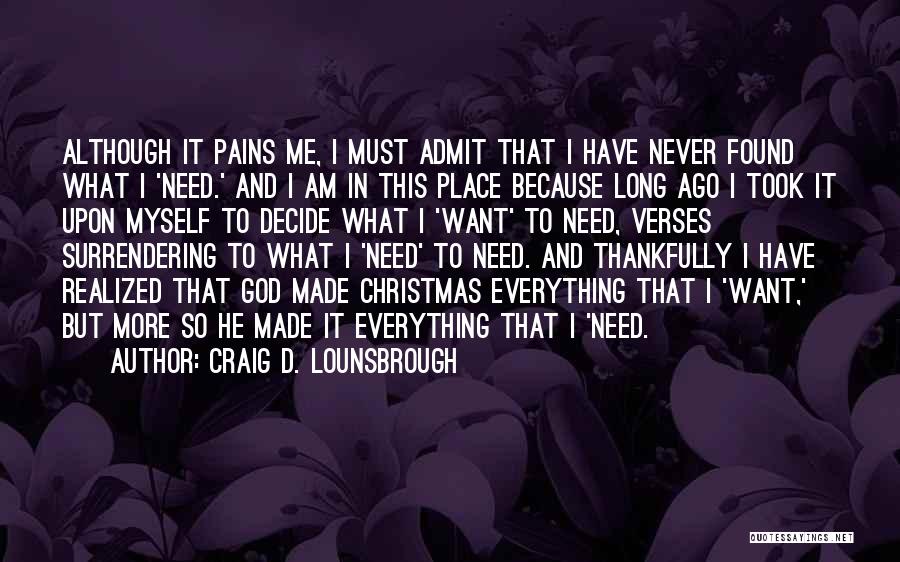 Christian Christmas Quotes By Craig D. Lounsbrough