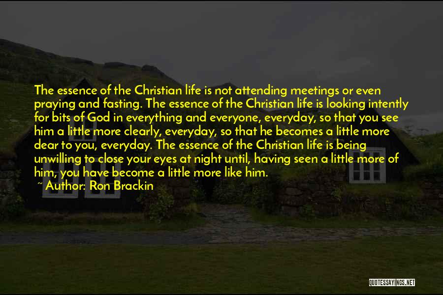 Christian Fasting Quotes By Ron Brackin