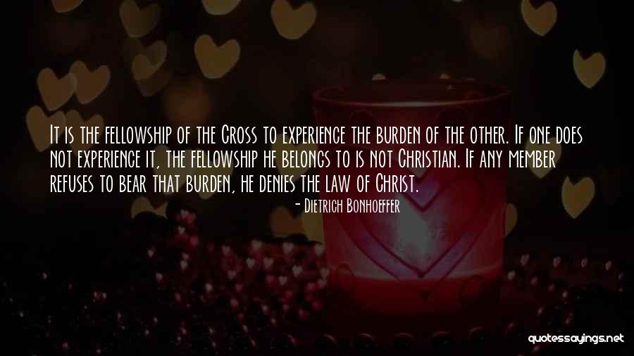 Christian Fellowship Quotes By Dietrich Bonhoeffer