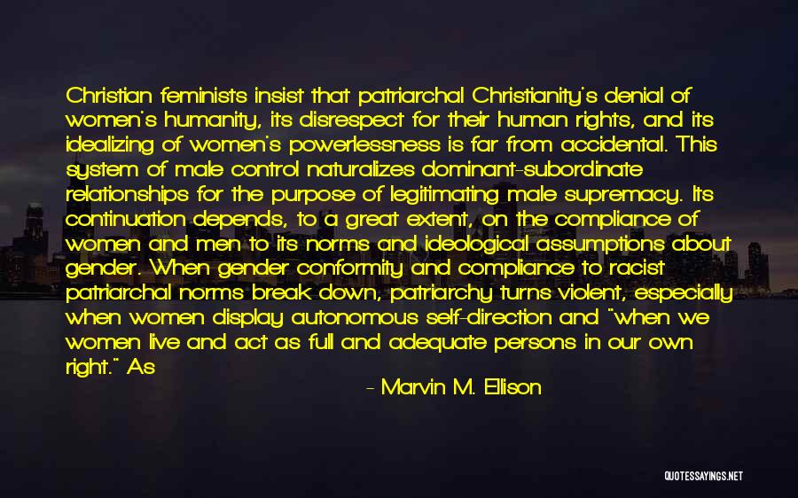 Christian Femininity Quotes By Marvin M. Ellison Christian Femininity Quotes By Marvin M. Ellison