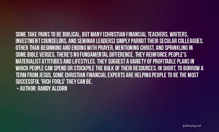 Christian Financial Stewardship Quotes By Randy Alcorn