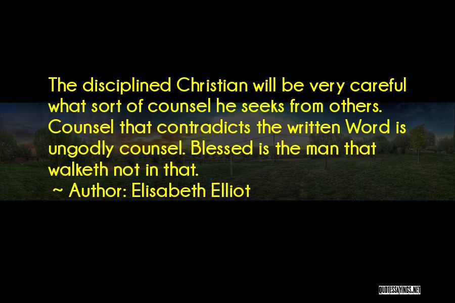 Christian Friends Quotes By Elisabeth Elliot