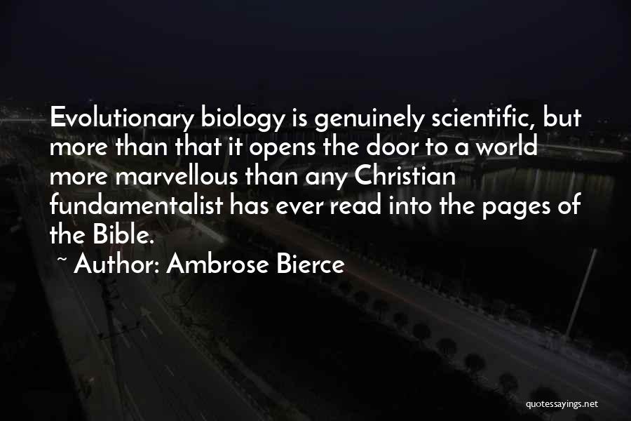 Christian Fundamentalist Quotes By Ambrose Bierce