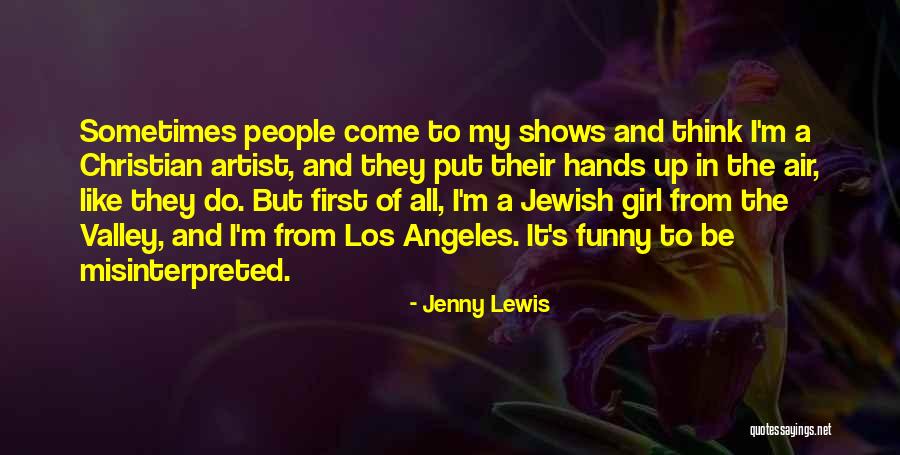 Christian Girl Quotes By Jenny Lewis