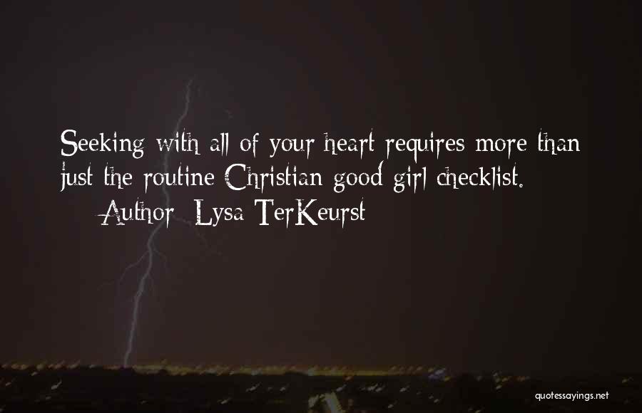 Christian Girl Quotes By Lysa TerKeurst