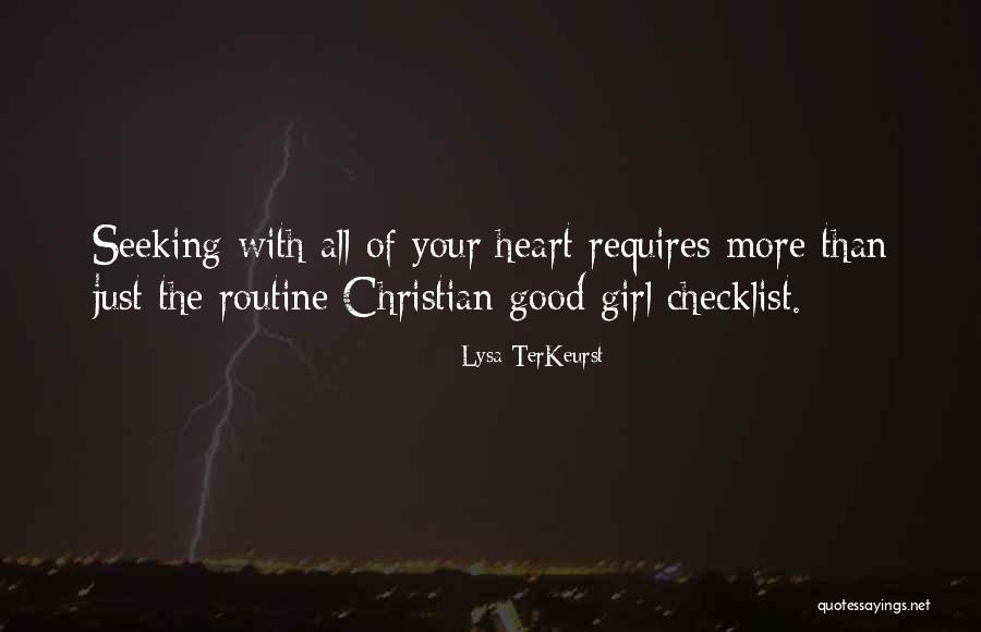 Christian Girl Quotes By Lysa TerKeurst