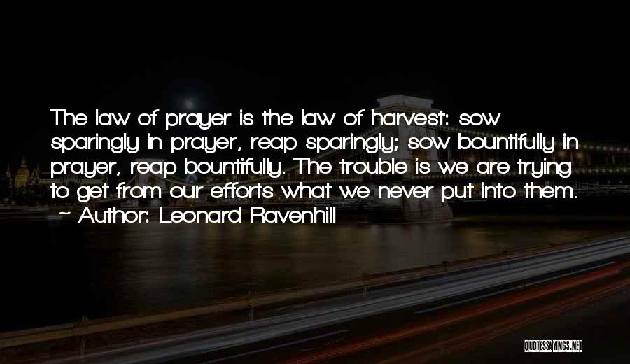 Christian Harvest Quotes By Leonard Ravenhill