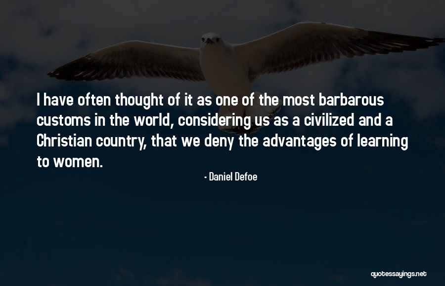 Christian Learning Quotes By Daniel Defoe