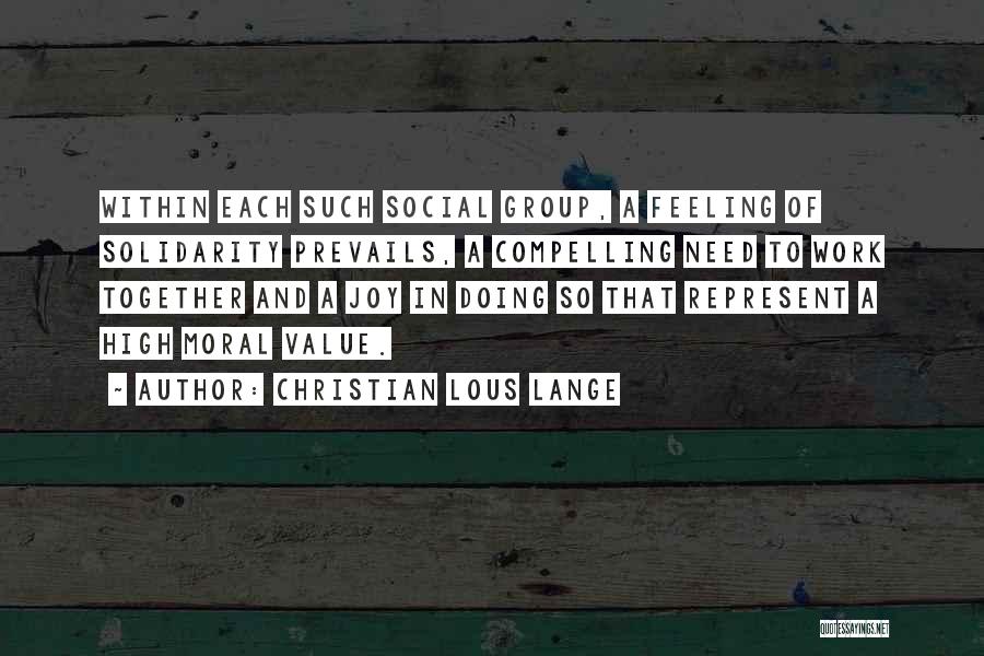 Christian Lous Lange Quotes 843459